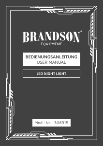Bruksanvisning Brandson 306933 Lampa