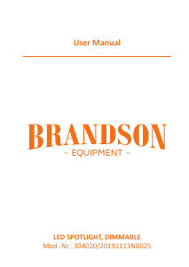 Bruksanvisning Brandson 304020 Lampa