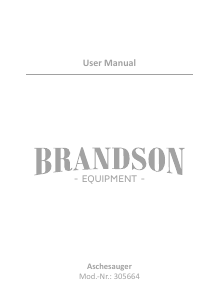 Handleiding Brandson 305664 Stofzuiger