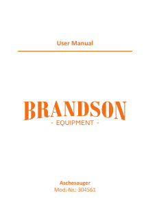 Bedienungsanleitung Brandson 304561 Staubsauger