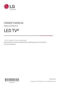 Bruksanvisning LG 43UN640S0LD LED TV