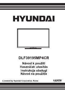 Instrukcja Hyundai DLF39195MP4CR Telewizor LED