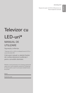 Manual LG 43UR781C0LK Televizor LED