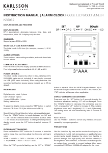 Manual Karlsson KA5932DW Alarm Clock