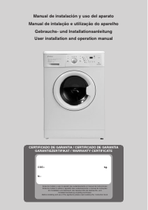 Manual Edesa L-2086X Máquina de lavar roupa