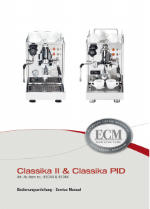Bedienungsanleitung ECM Classika II Espressomaschine