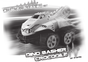 Manuál Dickie Toys Dino Basher Crocodile Automobil na vysílačku