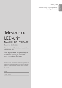 Manual LG 50UQ751C0LF Televizor LED
