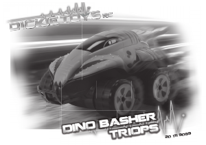 Manual Dickie Toys Dino Basher Triops Mașină cu telecomanda