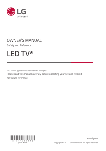 Bruksanvisning LG 50UR762H3ZC LED TV