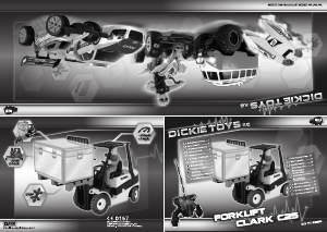 Manual Dickie Toys Forklift Mașină cu telecomanda