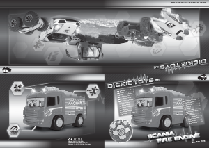 Manual Dickie Toys Happy Scania Fire Engine Mașină cu telecomanda