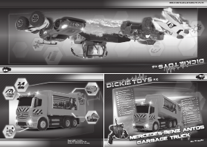 Manuál Dickie Toys MB Antos Garbage Truck Automobil na vysílačku