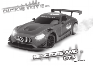 Priručnik Dickie Toys Mercedes-AMG GT3 Automobil na daljinsko upravljanje