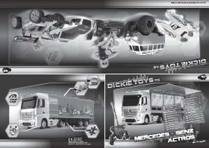 Manual Dickie Toys Mercedes-Benz Actros/Forklift Mașină cu telecomanda