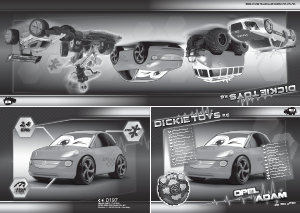 Návod Dickie Toys Opel Adam Auto na diaľkové ovládanie