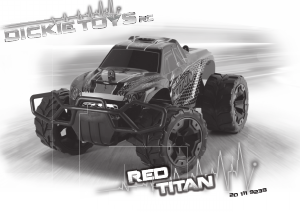 Manuál Dickie Toys Red Titan Automobil na vysílačku