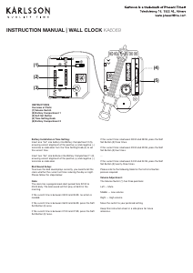 Mode d’emploi Karlsson KA6069GR Horloge