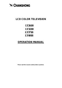 Bruksanvisning Changhong LT3718 LCD TV