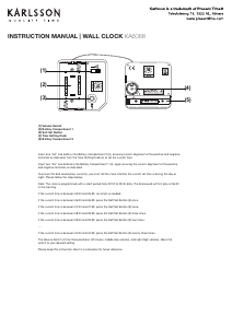 Mode d’emploi Karlsson KA6068DG Horloge