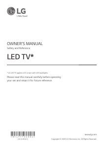 Bruksanvisning LG 65UN711C0ZB LED TV