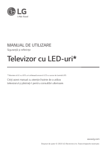 Manual LG 65UN711C0ZB Televizor LED
