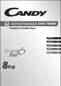 Handleiding Candy EVOC 780BT-S Wasdroger