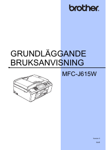 Bruksanvisning Brother MFC-J615W Multifunktionsskrivare