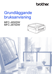 Bruksanvisning Brother MFC-J650DW Multifunktionsskrivare