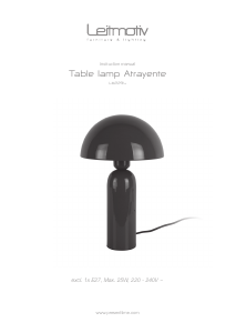 Manual Leitmotiv LM2294YE Atrayente Candeeiro