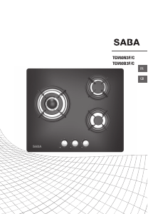 Handleiding SABA TGV60B3F/C Kookplaat