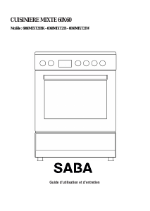 Mode d’emploi SABA 6060MIXT21S Cuisinière