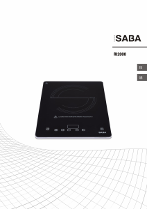 Handleiding SABA RI2000 Kookplaat