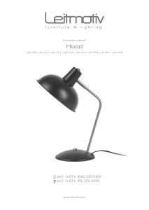 Instrukcja Leitmotiv LM1701 Hood Lampa