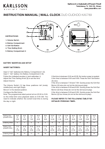 Manual de uso Karlsson KA5789GR Reloj