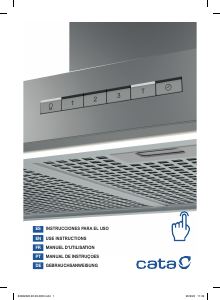 Manual de uso Cata GALA 900 L Campana extractora