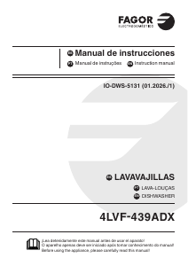 Manual de uso Fagor 4LVF-439ADX Lavavajillas