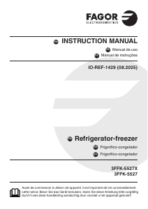 Manual Fagor 3FFK-5527 Frigorífico combinado