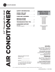 Manual GE AKCQ08ACJ Air Conditioner
