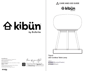 Bruksanvisning Kibün K70301 Tripod Lampa