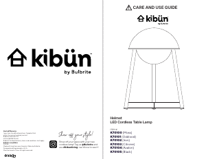 Bruksanvisning Kibün K70103 Helmet Lampa