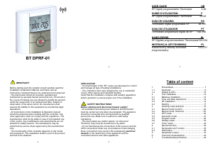 Manual Watts BT DPRF-01 Thermostat