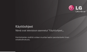 Käyttöohje LG 37LT360C LED-televisio