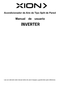 Manual de uso Xion XI-AAS12INV-2 Aire acondicionado