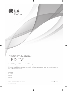 Käyttöohje LG 42LN540V LED-televisio