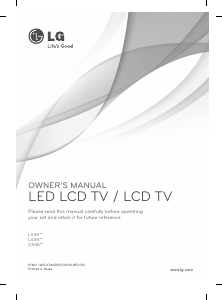 Käyttöohje LG 42LS3400 LED-televisio