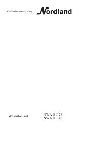 Handleiding Nordland NWA 11126 Wasmachine