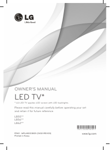 Käyttöohje LG 55LB561V LED-televisio