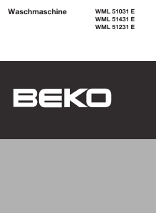 Bedienungsanleitung BEKO WML 51431 E Waschmaschine