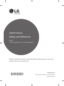 Käyttöohje LG 55UF950V LED-televisio